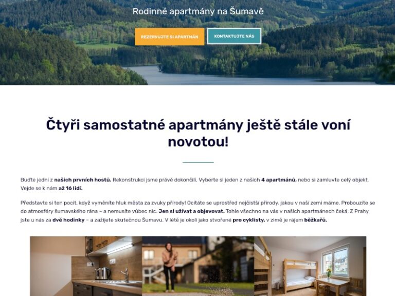 Apartmány - web reference Desineo